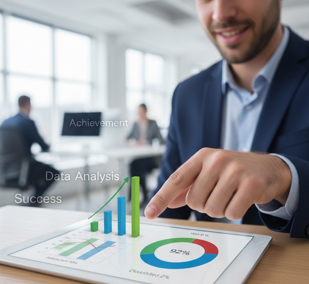 満足度を示すグラフとお客様の声