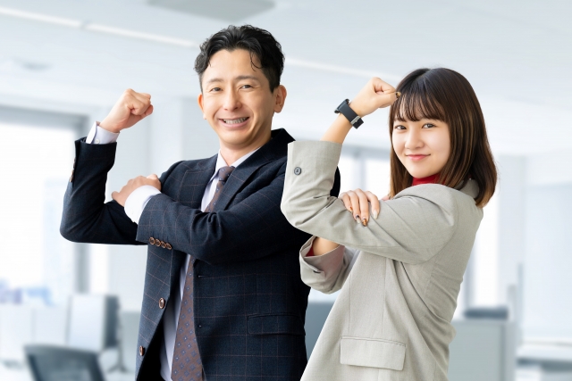 担当者がスキルアップする様子